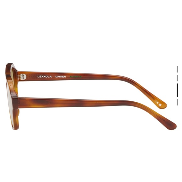 Lexxola Damien Tortoiseshell Aviator Sunglasses - Picture 2 of 3